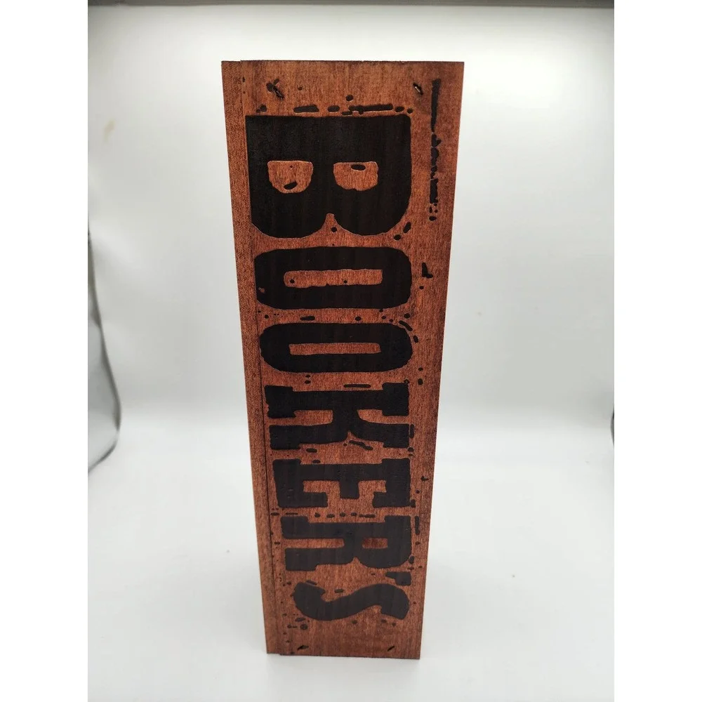 Booker's Bourbon Wood Display Box Small Batch Collection Uncut Unfiltered